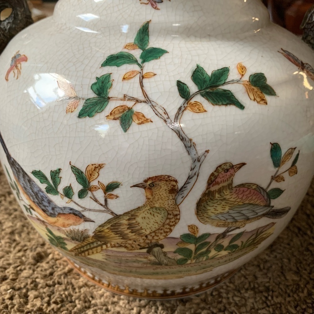 Vintage 1935 European Style Chinese Vase - Picture 3 of 8